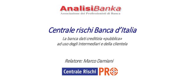 webinar sulla centrale rischi in collaborazione tra analisibanka e centralerischipro